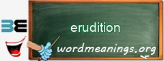 WordMeaning blackboard for erudition